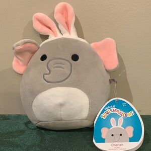 Squishmallow Cherish the elephant as a bunny